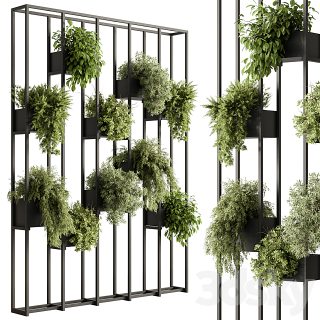 Vertical Garden Partiton – Set 102 3ds Max - thumbnail 1