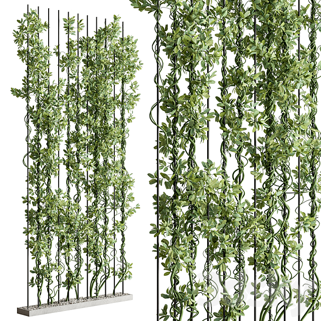 Vertical Garden Partiton – Set 111 3DS Max Model - thumbnail 3