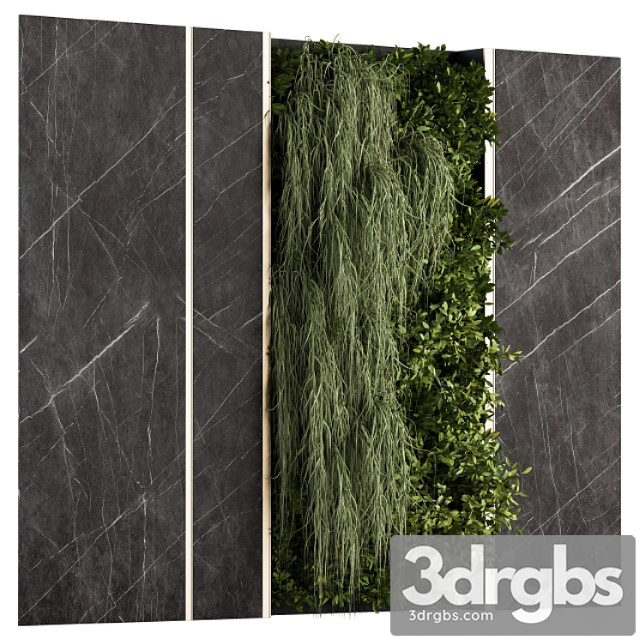 Vertical garden stone wall and metal frame – wall decor 29 - thumbnail 1