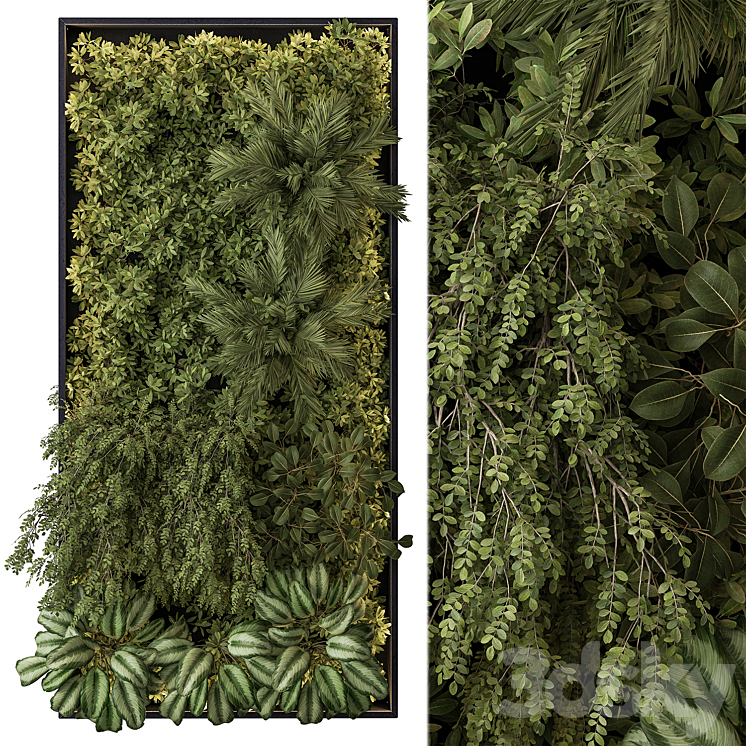 Vertical Garden – Wall Decor 59 3DS Max - thumbnail 1