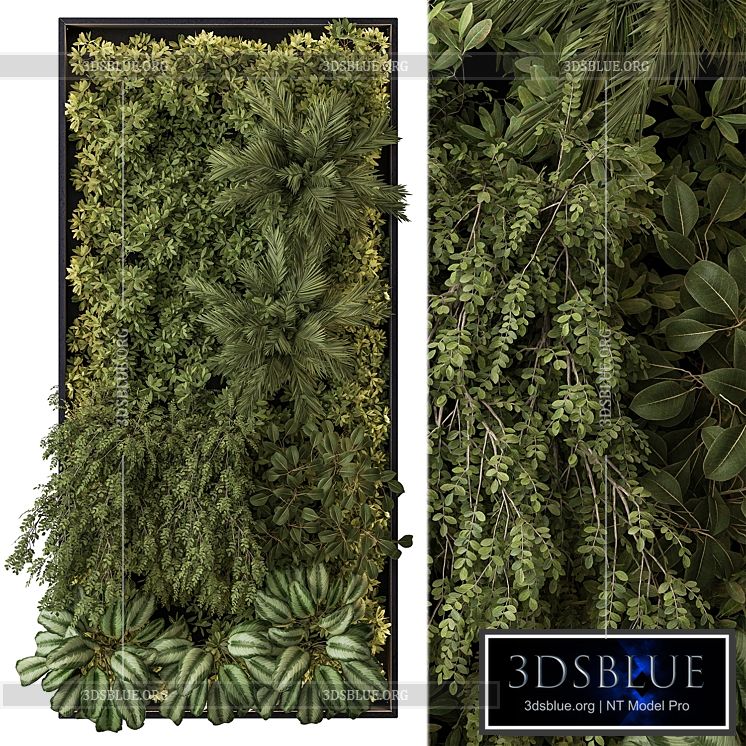 Vertical Garden – Wall Decor 59 3DS Max - thumbnail 3