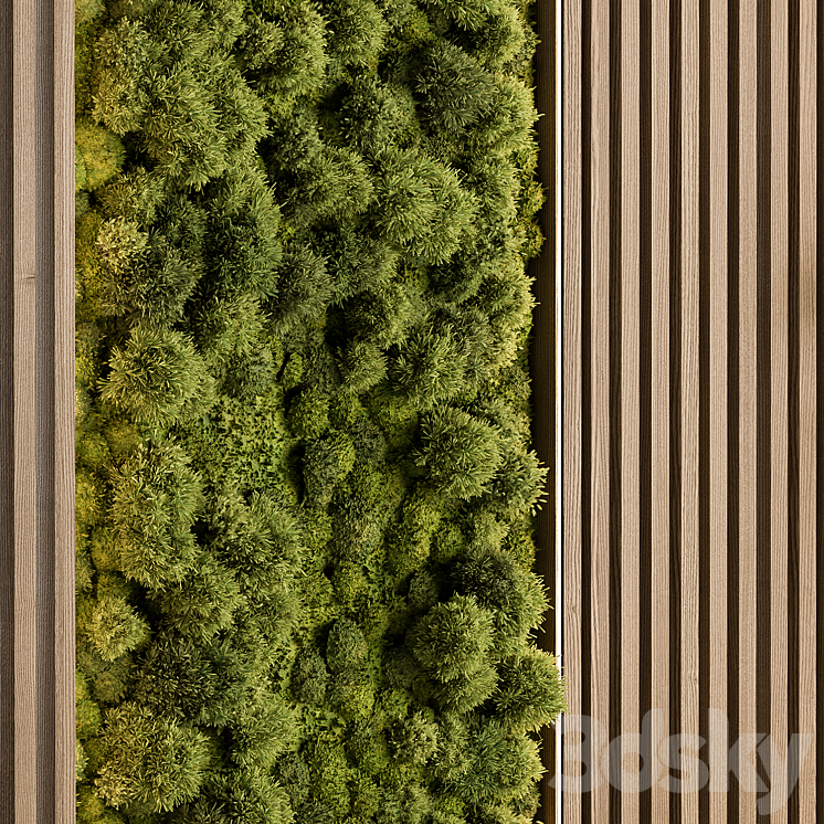 Vertical Garden – Wall Decor 68 3DS Max Model - thumbnail 2