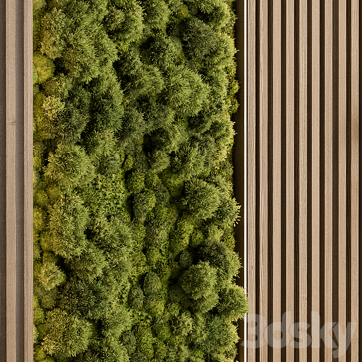 Vertical Garden – Wall Decor 68 3DS Max - thumbnail 2