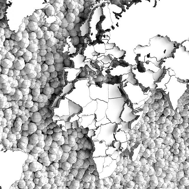 Vertical garden world map 3DSMax File - thumbnail 3