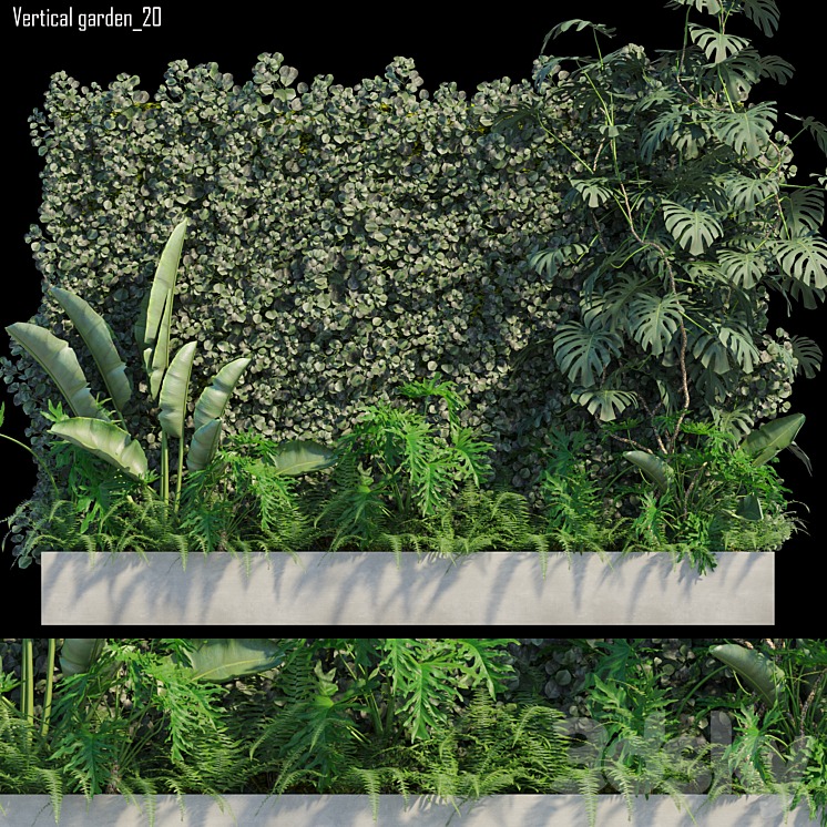 Vertical garden_20 3DS Max - thumbnail 1