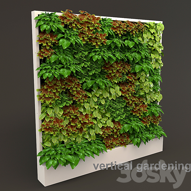 Vertical gardening 3 3DS Max Model - thumbnail 2