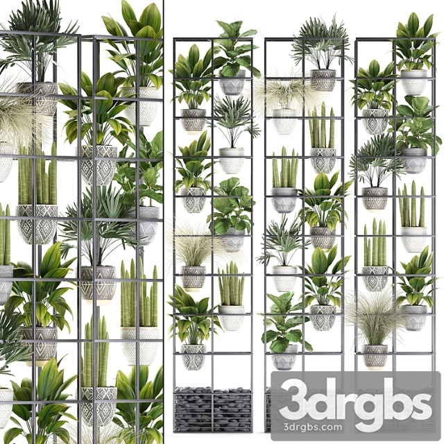 Vertical gardening. 31. shelf with flowers, grass, ficus, raphis, indoor plants, vertical garden, phytowall, phytomodule, pots, eco design, sansevieria, ficus lyrata, raphis palm, rack - thumbnail 1