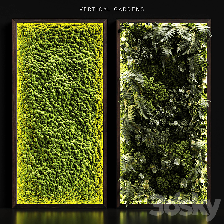 Vertical gardens 3DS Max - thumbnail 1