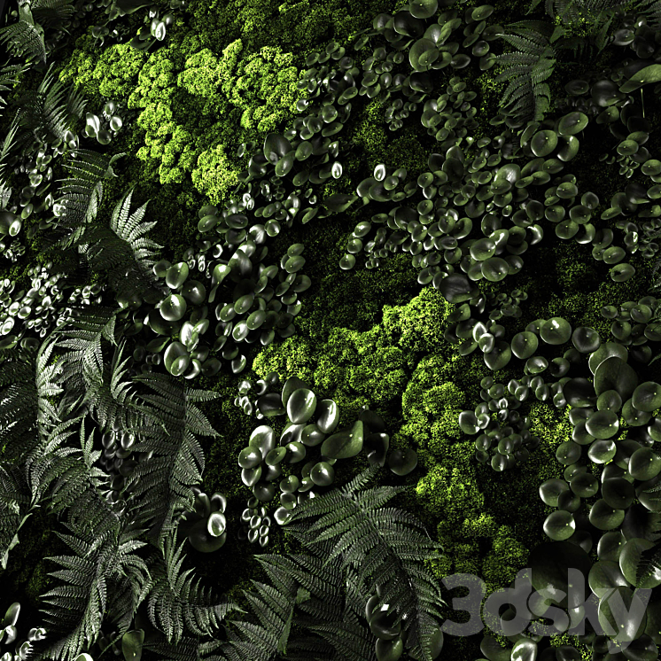 Vertical gardens 3DS Max - thumbnail 2