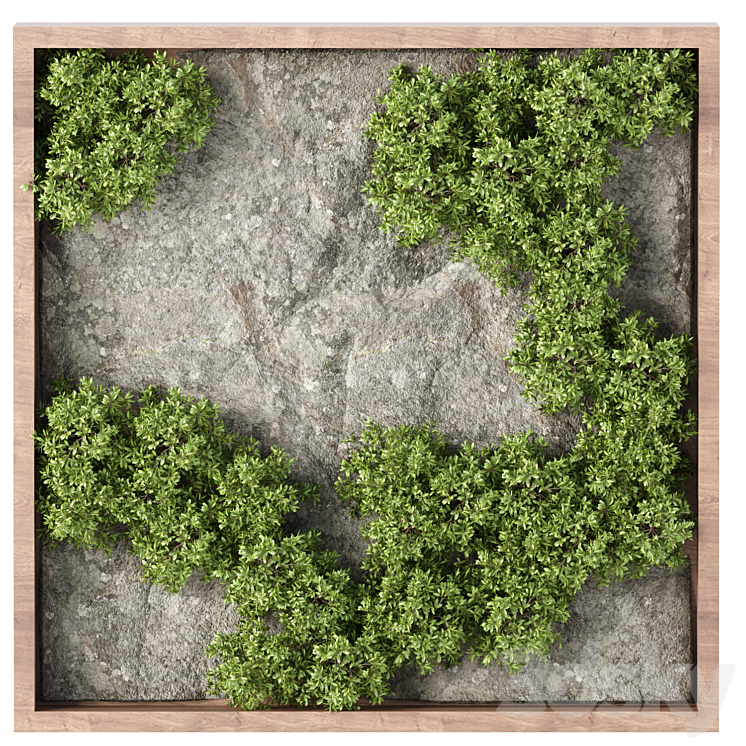 Vertical Rock Garden vol 133 3DS Max Model - thumbnail 1