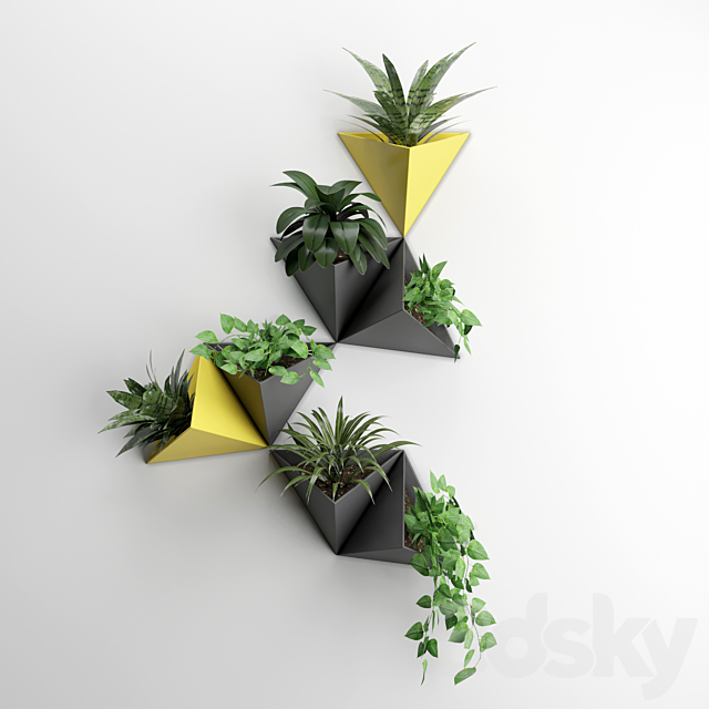 Wall plant 2 3ds Max - thumbnail 1