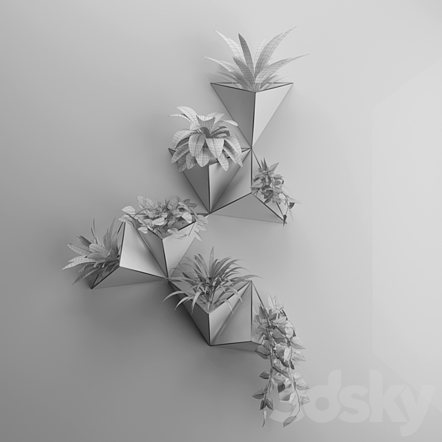 Wall plant 2 3ds Max - thumbnail 2