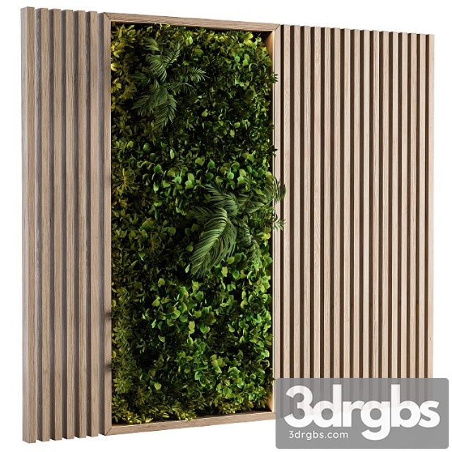 Wooden vertical garden – wall decor - thumbnail 1