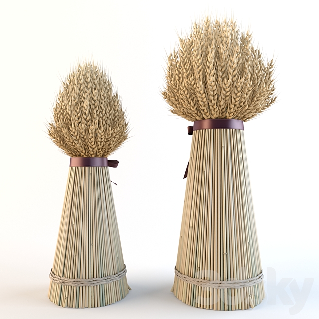 Decorative sheaves of ears 3ds Max - thumbnail 2