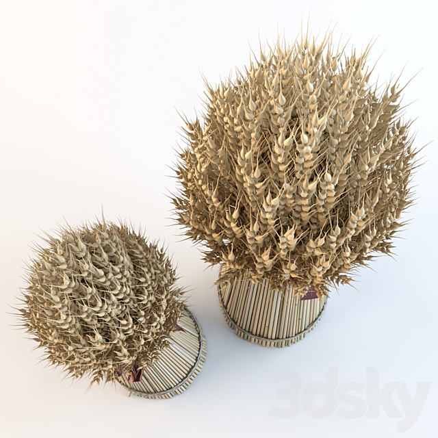 Decorative sheaves of ears 3ds Max - thumbnail 3