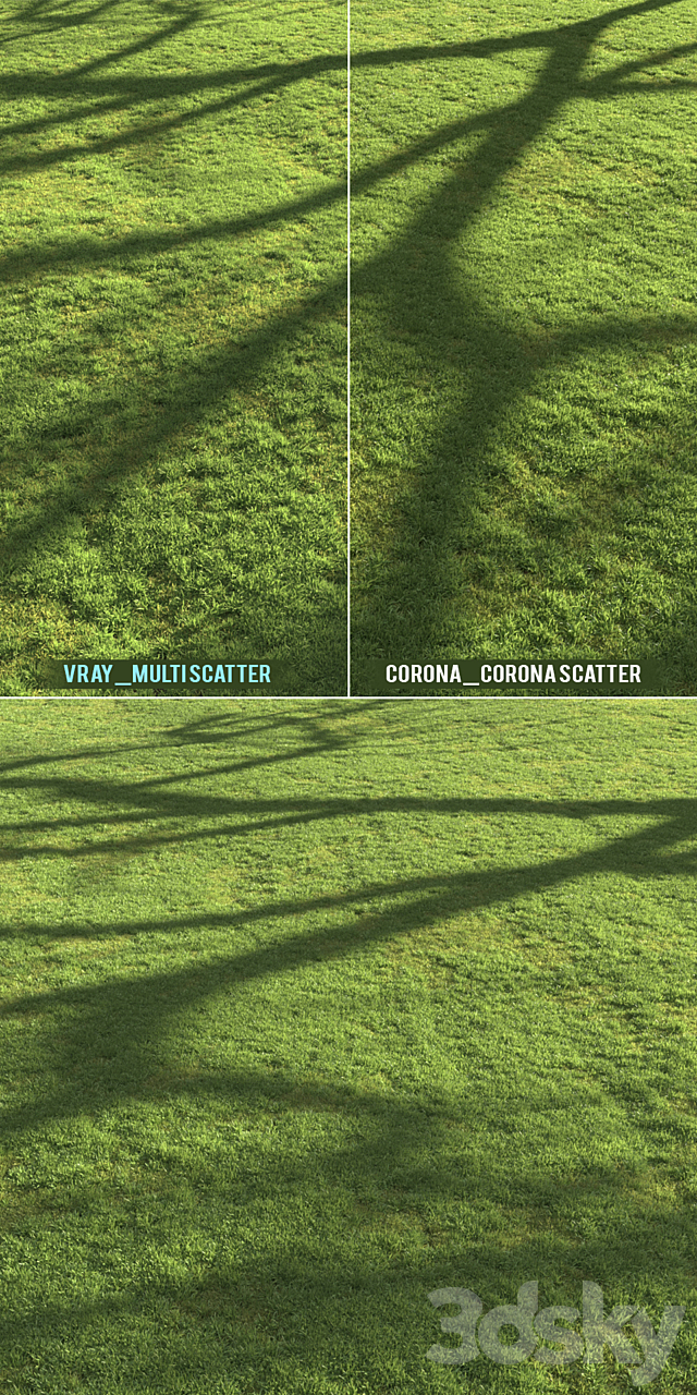 Flat grass 3DS Max Model - thumbnail 2