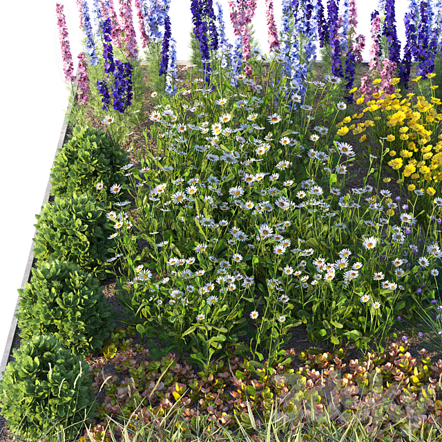 Flower garden 2 3DS Max Model - thumbnail 4