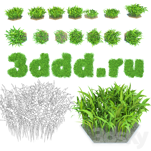 Grass 3ds Max - thumbnail 1