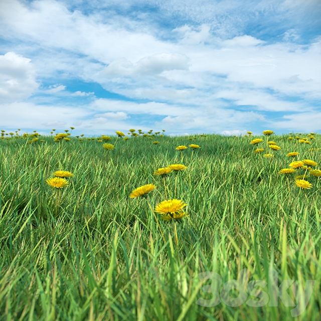 Grass for landscaping 3ds Max - thumbnail 3