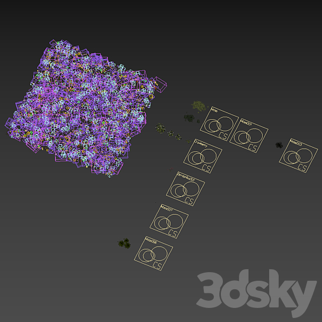 Grass set 1 3DS Max Model - thumbnail 4