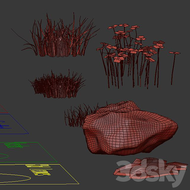 House grass or lawns 3DS Max Model - thumbnail 5