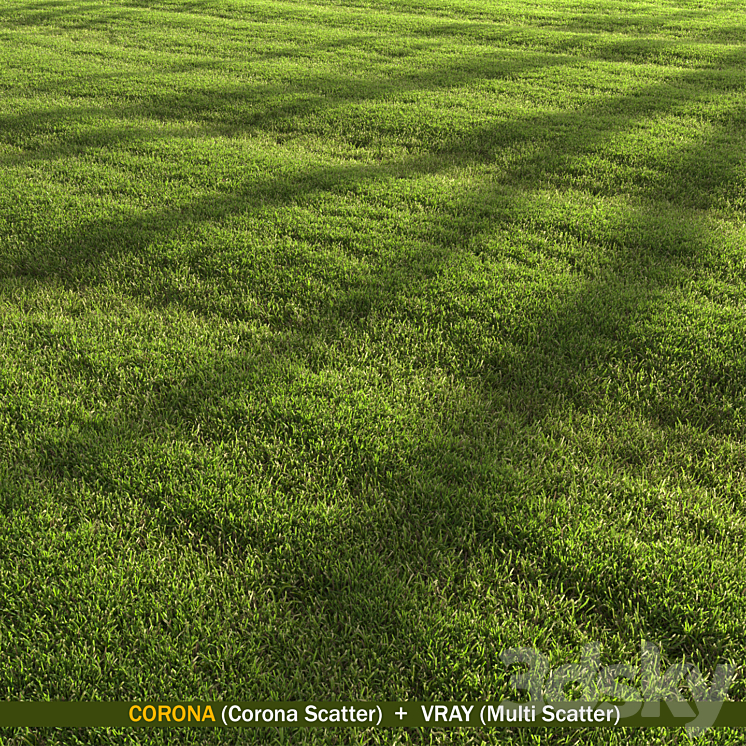lawn landscape 3DS Max Model - thumbnail 1