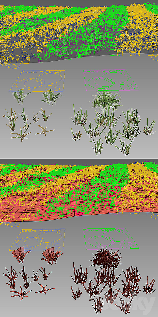 Mowed lawn 3DS Max Model - thumbnail 3