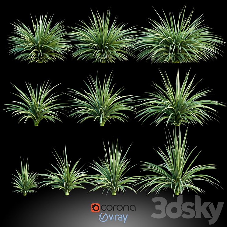 Plants for the exterior 3DS Max - thumbnail 1