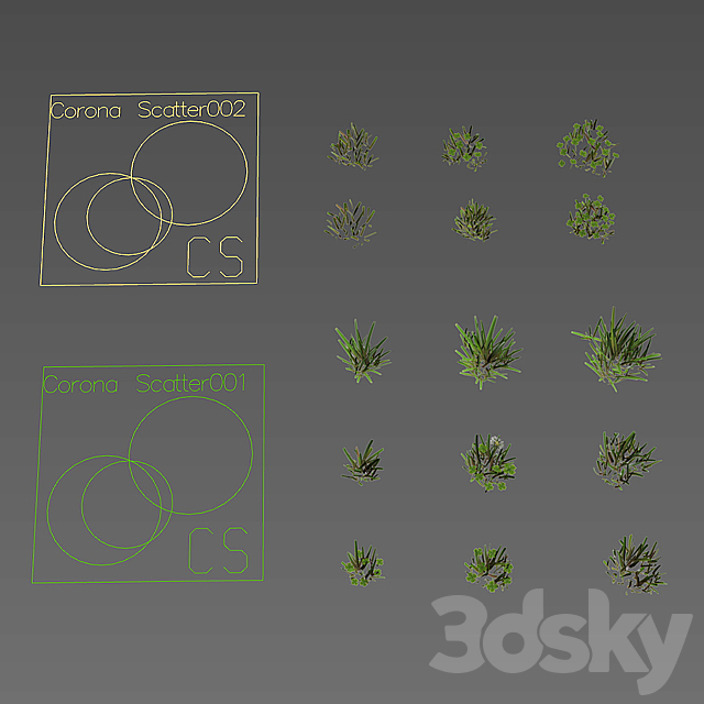 Sports turf 3DS Max Model - thumbnail 5