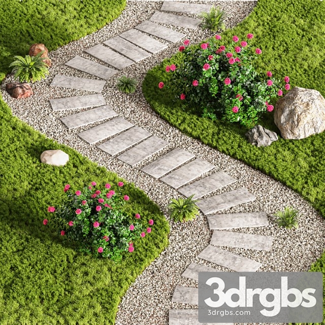 Stepping Stone Designs Decorative Floor Grass 02 3dsmax Download - thumbnail 1