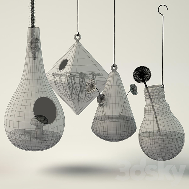 5 pots 3DSMax File - thumbnail 2