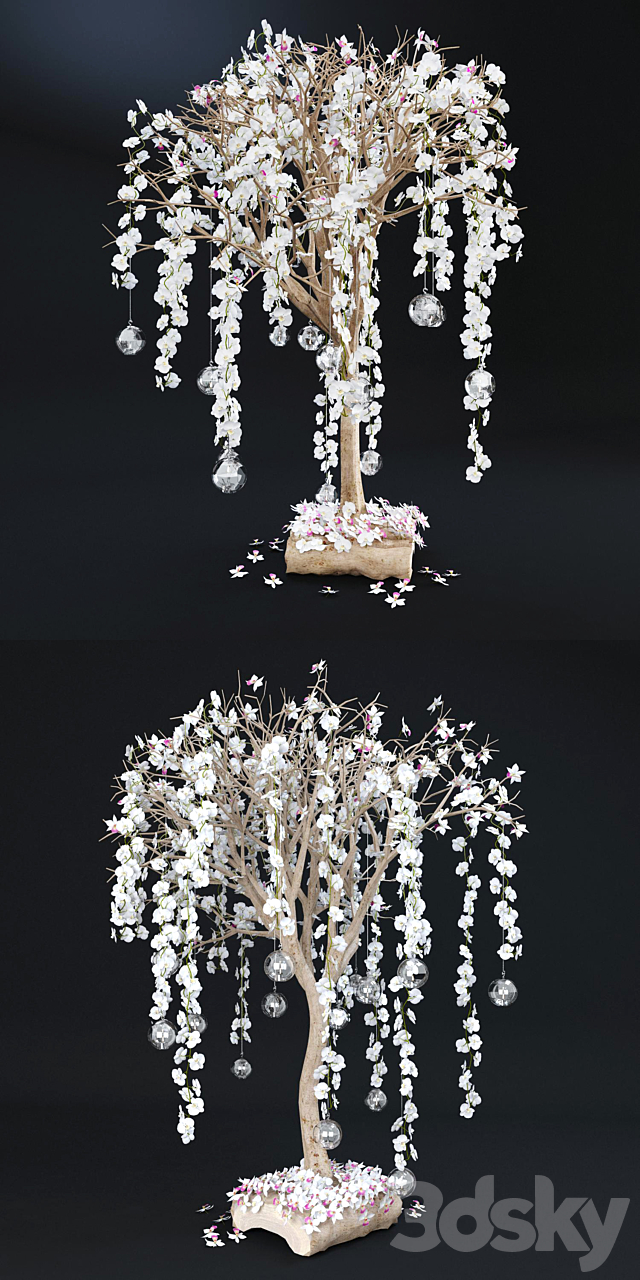 A tree with orchids vol # 2 3DSMax File - thumbnail 2