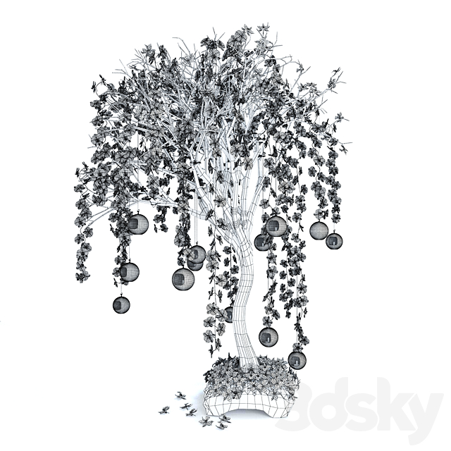 A tree with orchids vol # 2 3DSMax File - thumbnail 3