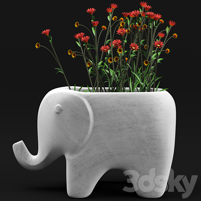 Adairs home republic animal vase 3DSMax File - thumbnail 2