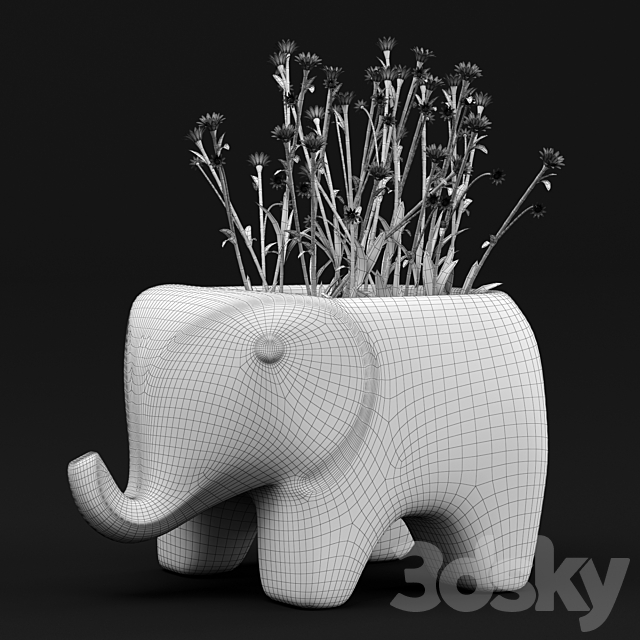 Adairs home republic animal vase 3DSMax File - thumbnail 3