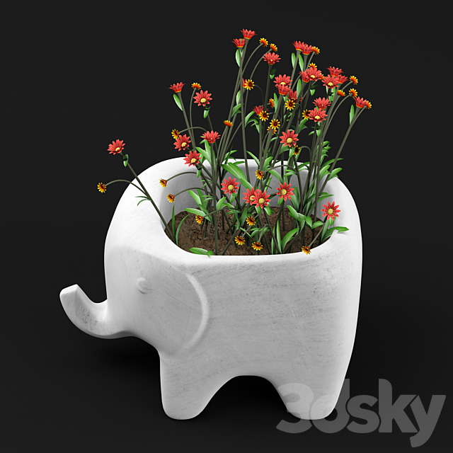 Adairs home republic animal vase 3DSMax File - thumbnail 4