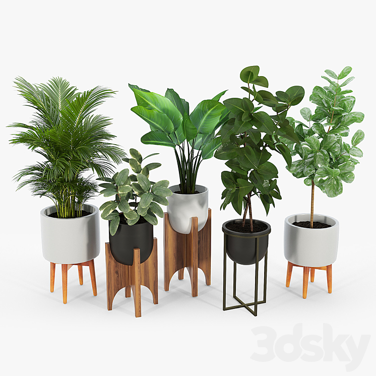 Arches standing planters 3DS Max - thumbnail 2