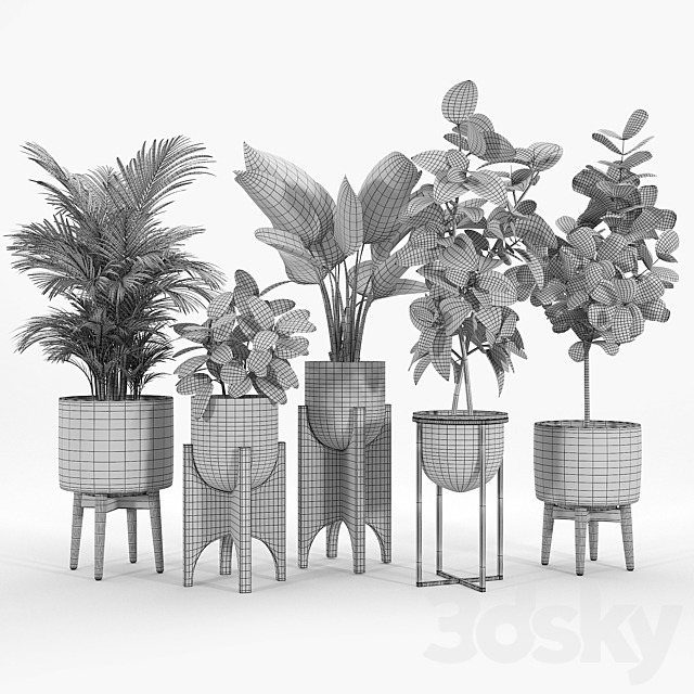 Arches standing planters 3DSMax File - thumbnail 3