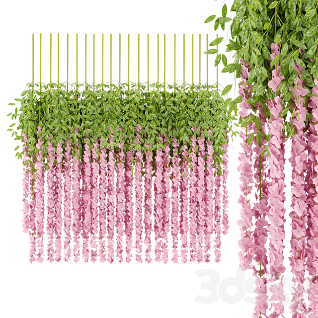 Artificial Hanging Flowers vol 59 3ds Max - thumbnail 1