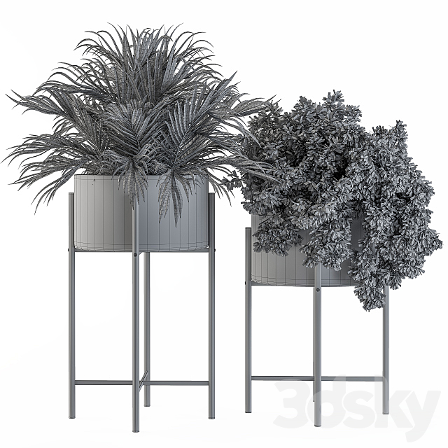 Black round plant box 03 3DSMax File - thumbnail 5