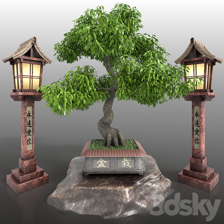 Bonsai 3 – foliage 3DS Max - thumbnail 1