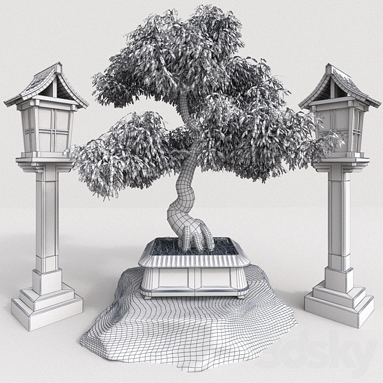 Bonsai 3 – foliage 3DS Max - thumbnail 2