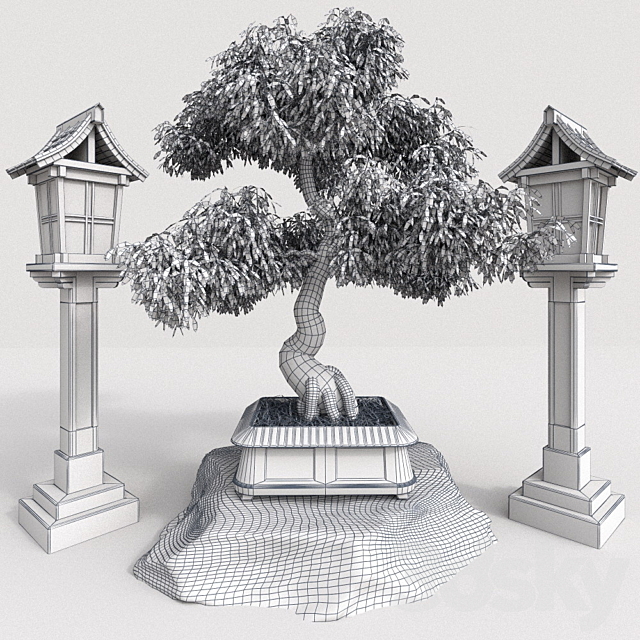 Bonsai 3 – foliage 3DSMax File - thumbnail 2