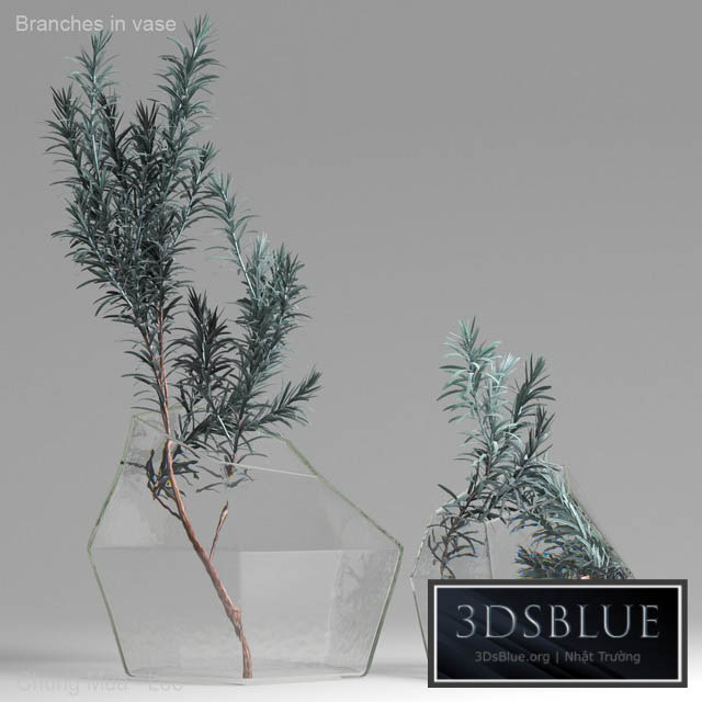 Branches in vase 3DS Max - thumbnail 3