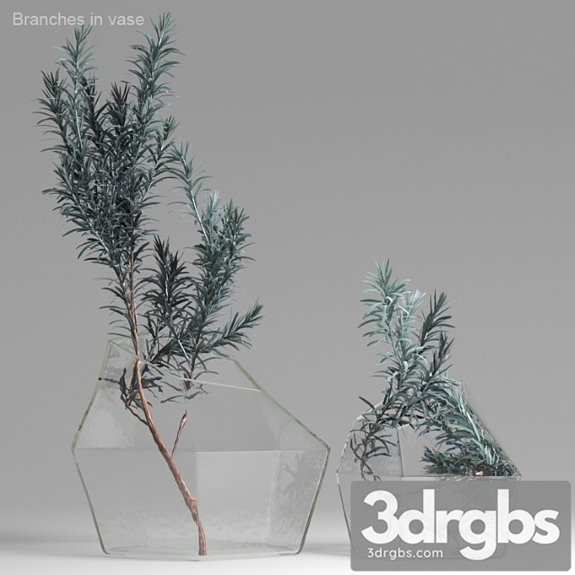 Branches In Vase 3dsmax Download - thumbnail 1