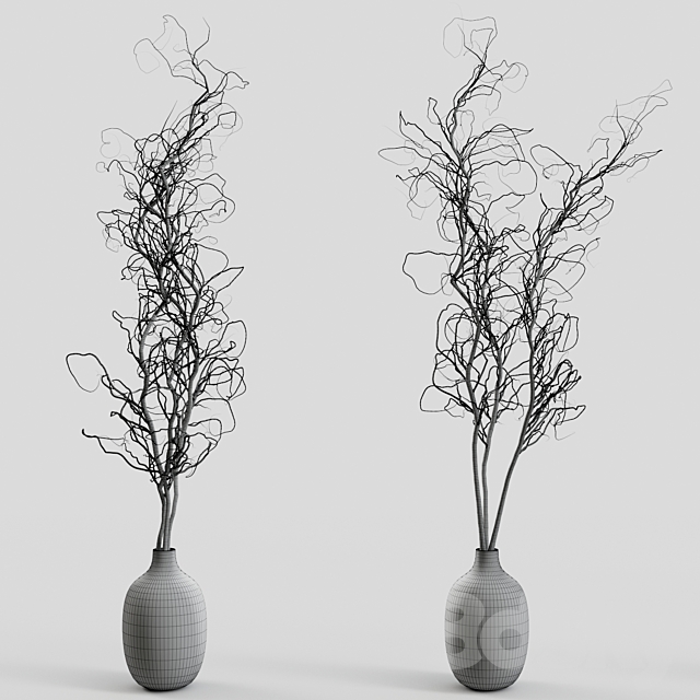 Branches in vases 30 3ds Max - thumbnail 2