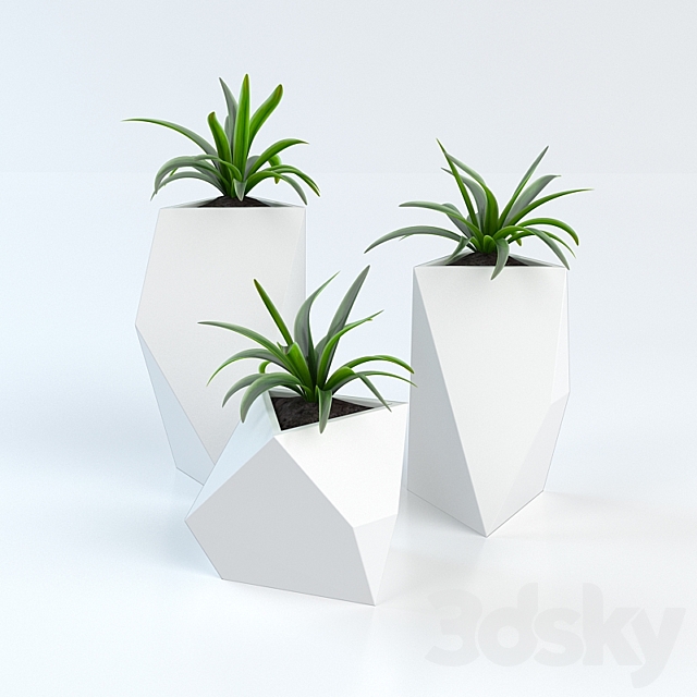 BySteel Kobol flower box 3ds Max - thumbnail 1