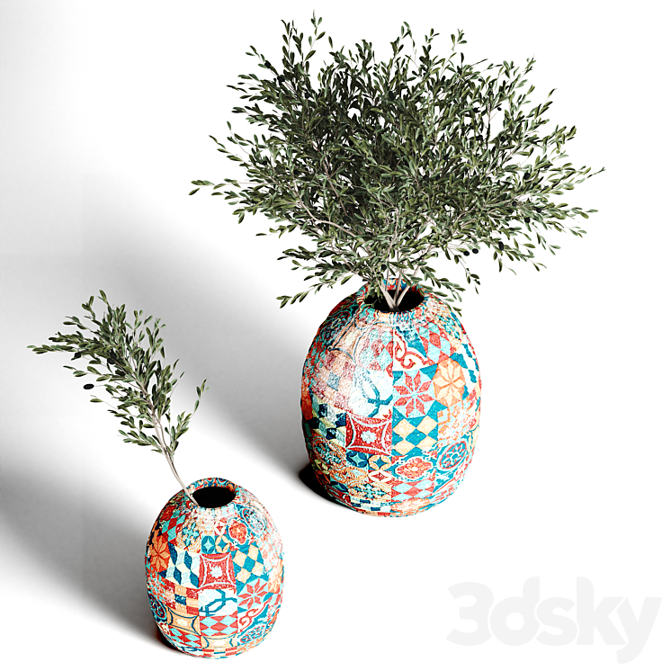 collection plants indoor 1 3DS Max Model - thumbnail 2