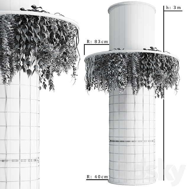 Column plant 01 3DSMax File - thumbnail 4