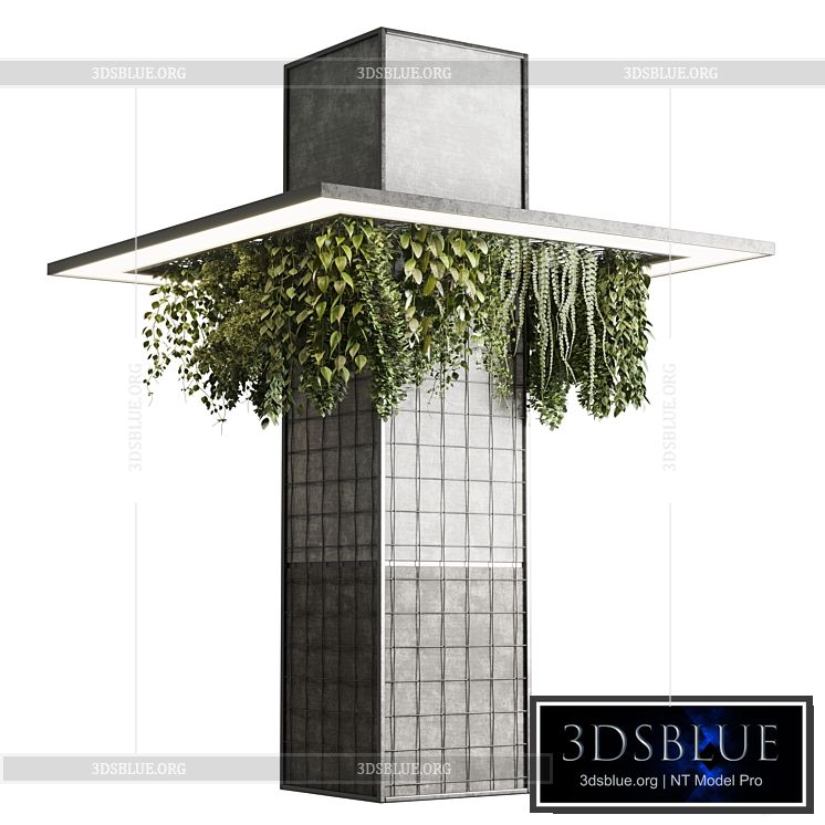 Column plant – pillar plant 05 3DS Max - thumbnail 3